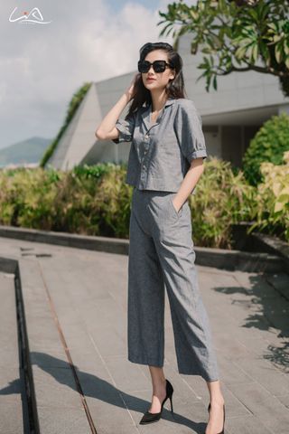 Set Linen Xám Phong Cách, Hiện Đại, Tinh Tế