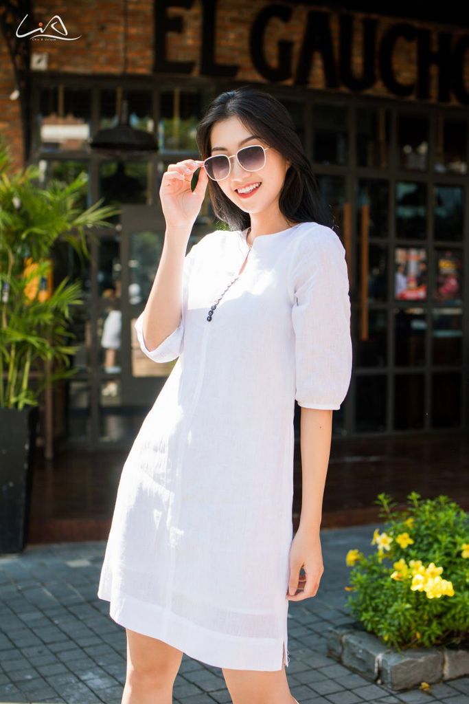 LA VIE EST BELLE - Đầm linen cao cấp L09