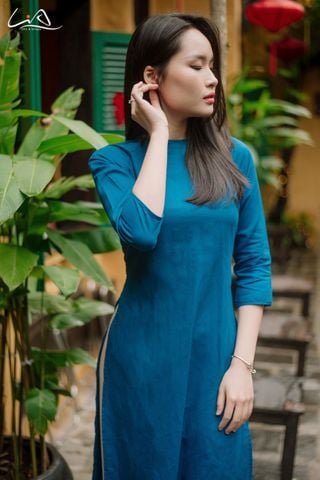 Áo Dài Linen Thanh Lịch Phong Cách