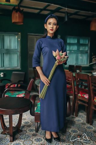 Áo Dài Linen Thanh Lịch Phong Cách