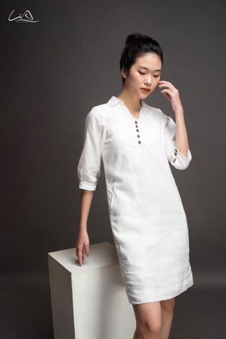 Đầm linen thiết kế cao cấp MCN14