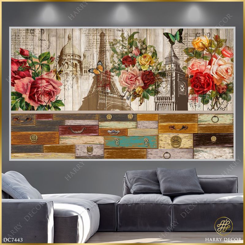  Tranh Eiffel And Big Bang DC7443 