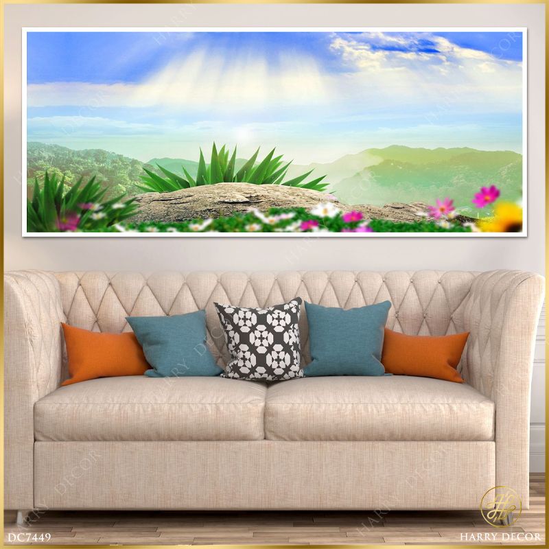  Tranh Nắng Vàng Bên Bờ Núi DC7449 