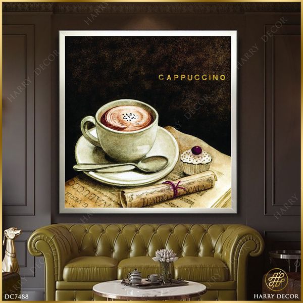 Tranh Vuông Tách Cappuccino DC7488 
