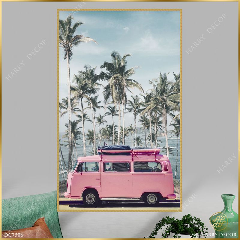  Tranh Chuyến Xe Hồng Trên Biển DC7506 