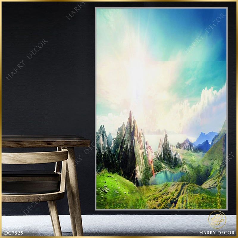  Tranh Non Xanh Trời Biếc DC7525 