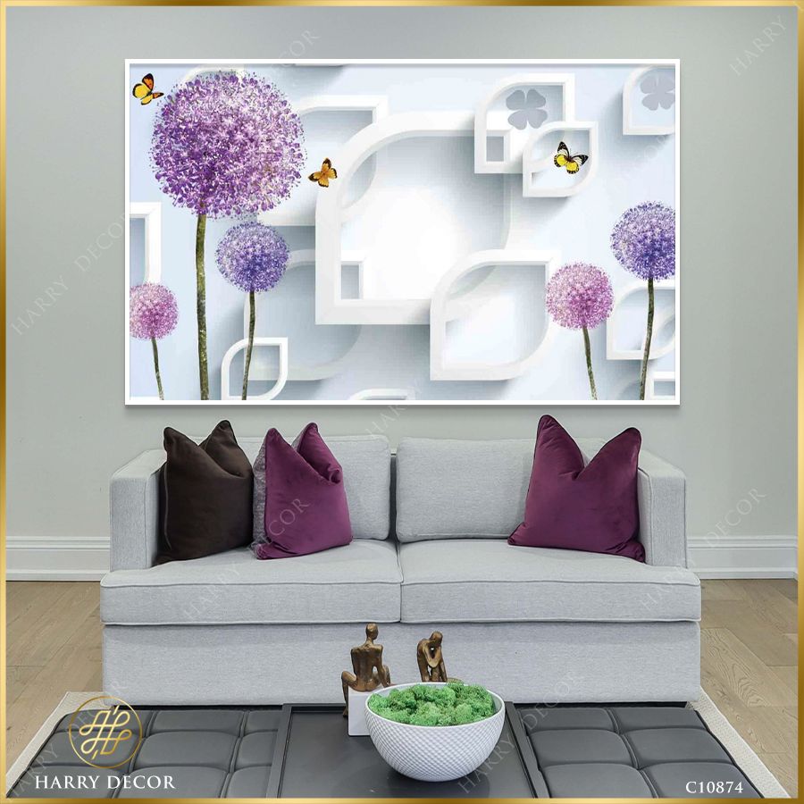  Tranh Bồ Công Anh Và Bướm C10874 