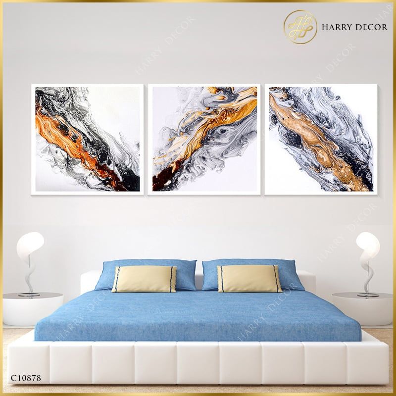  Bộ 3 Tranh Abstract Falling C10878 