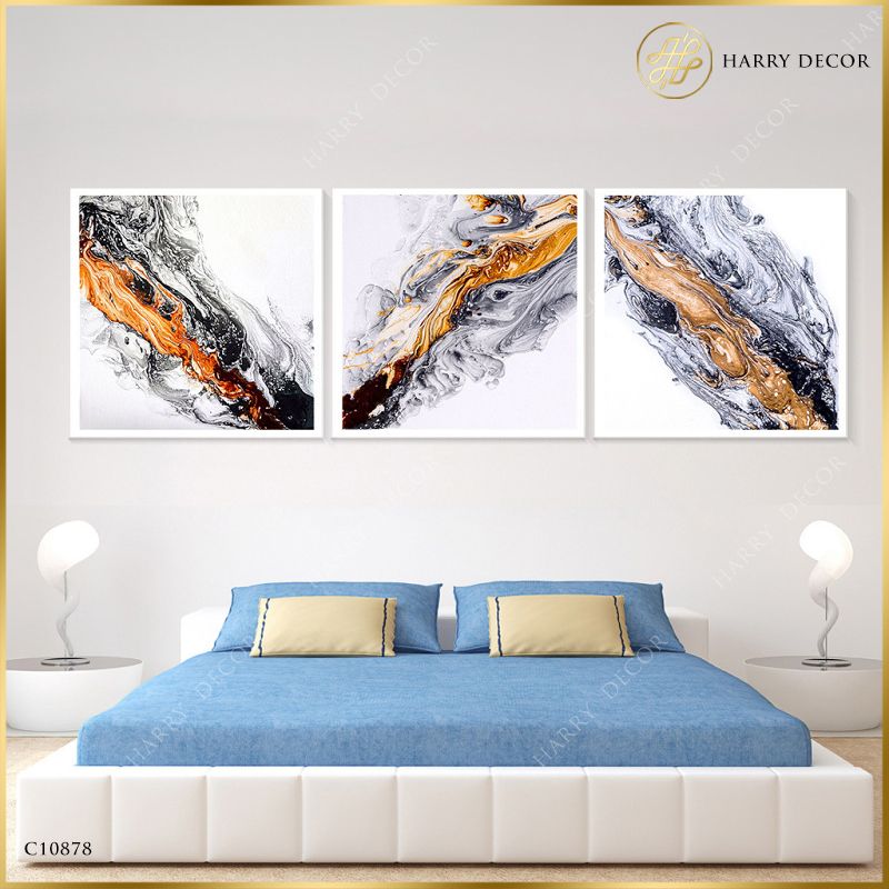  Bộ 3 Tranh Abstract Falling C10878 