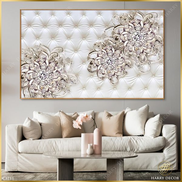  Tranh Xoắc Xuýt Hoa Đá C8711 