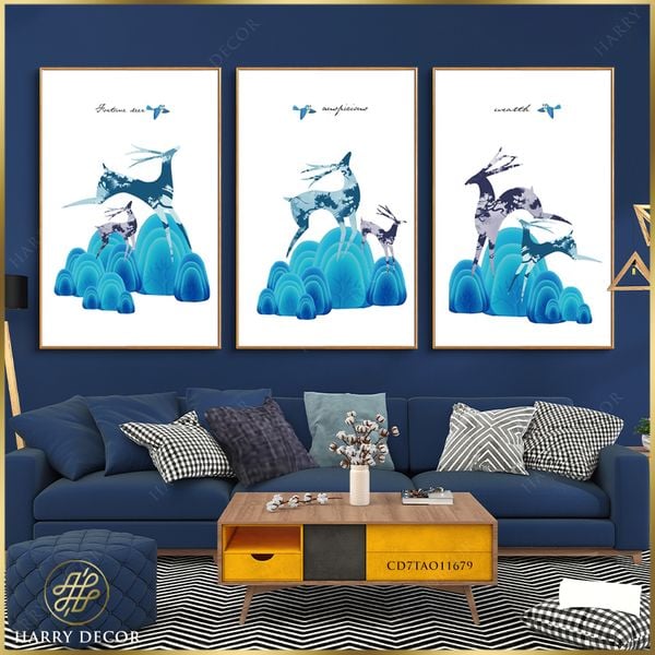  Bộ 3 Tranh Fortune Deer CD7TAO11679 