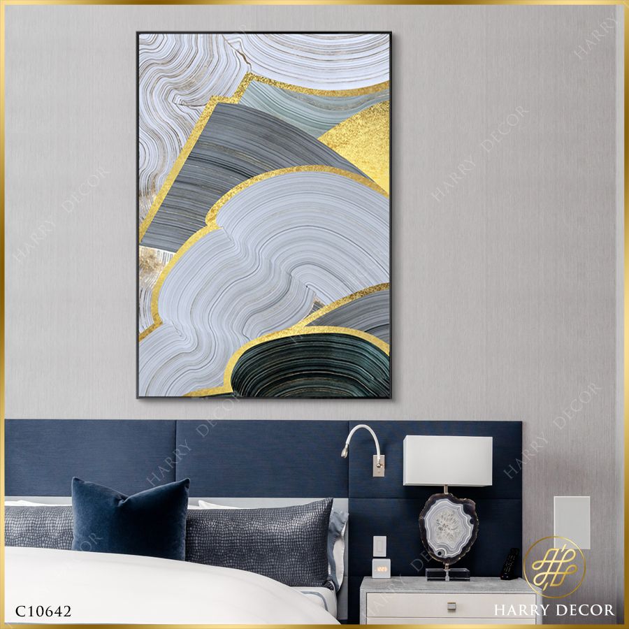  Tranh Abstract Mây Lượn C10642 