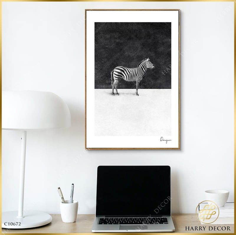  Tranh The Dark Zebra C10672 