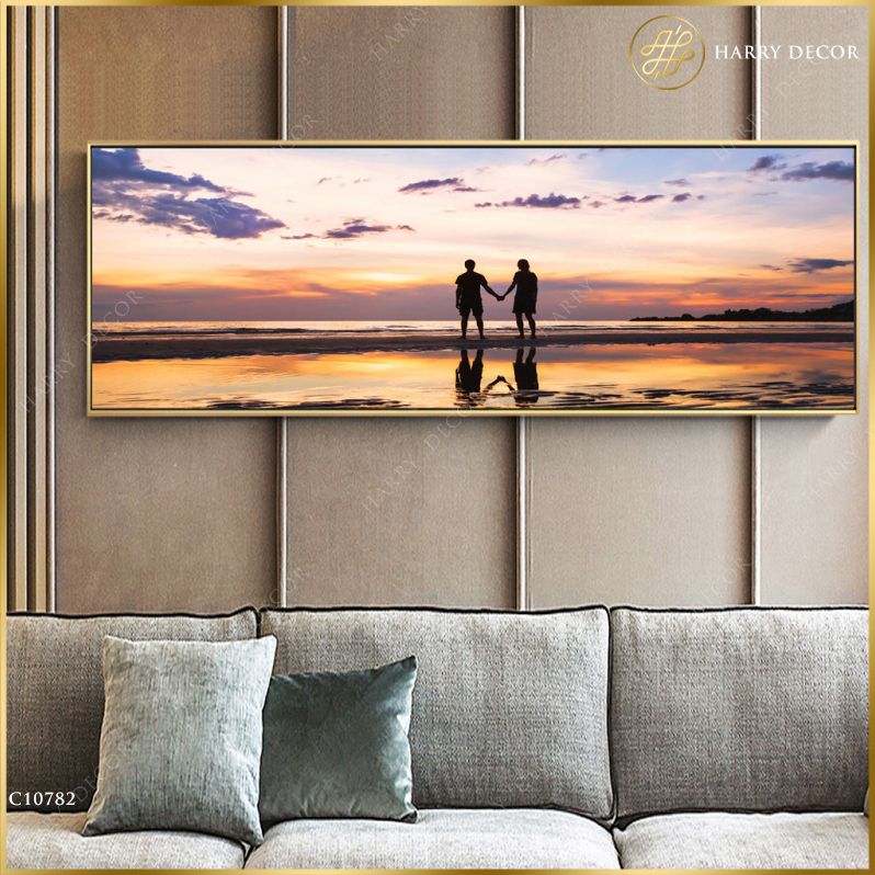  Tranh Đôi Tình Nhân Giữa Hoàng Hôn C10782 