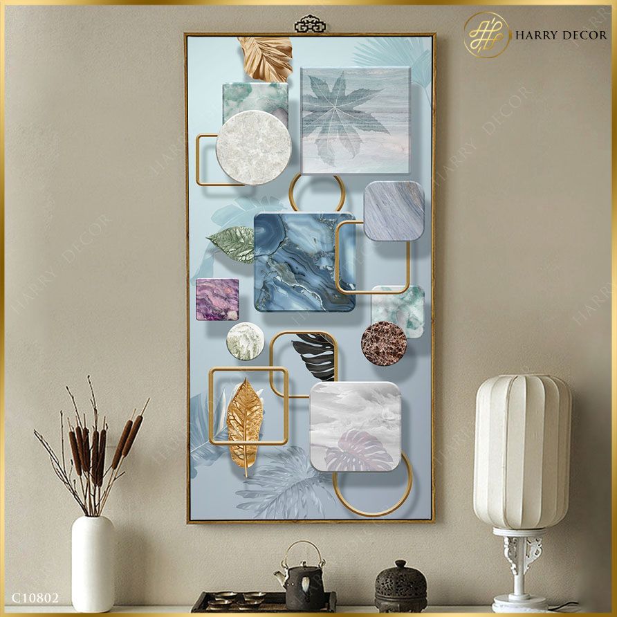  Tranh Lá Màu Sắc Nhẹ Nhàng C10802 