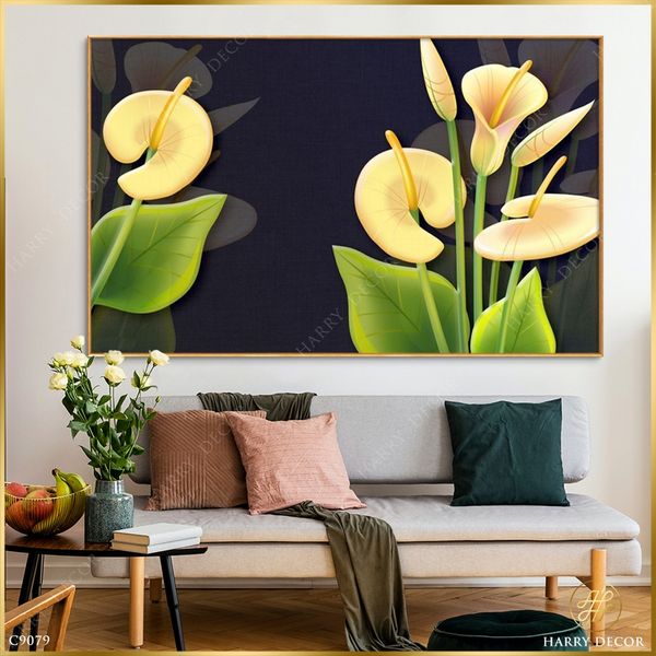  Tranh Xinh Đẹp Những Đóa Loa Kèn C9079 