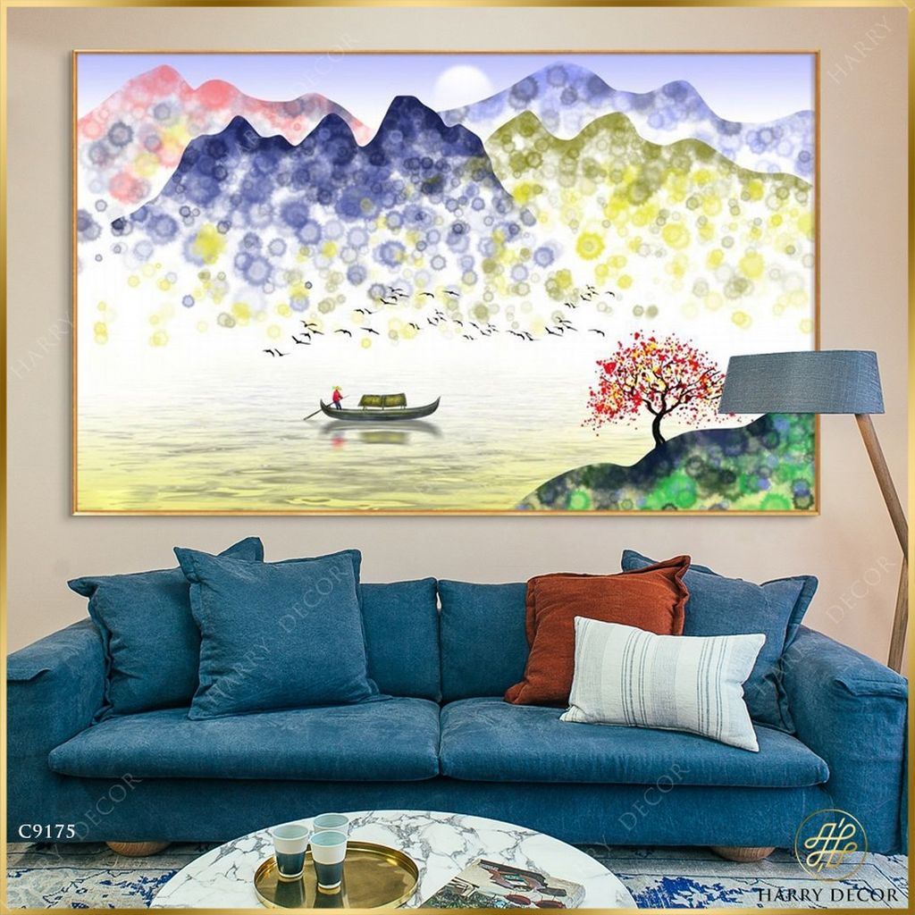  Tranh Rừng Núi Mấp Mô Ngũ Sắc C9175 