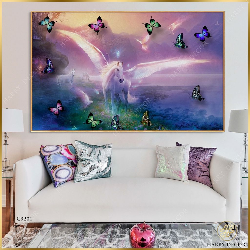  Tranh Kỳ Lân Trong Khu Vườn Ảo Mộng C9201 