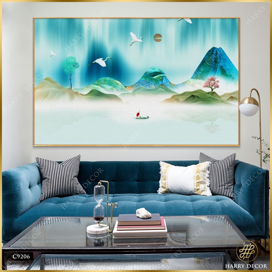  Tranh Xuồng Ai Qua Chốn Lao Xao C9206 