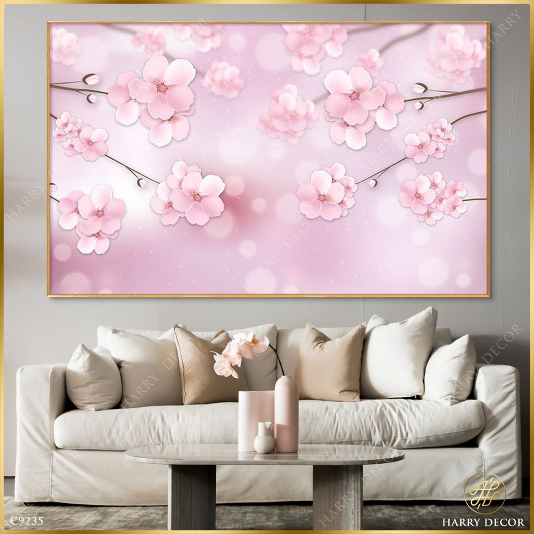  Tranh Những Hoa Anh Đào Êm Ái C9235 