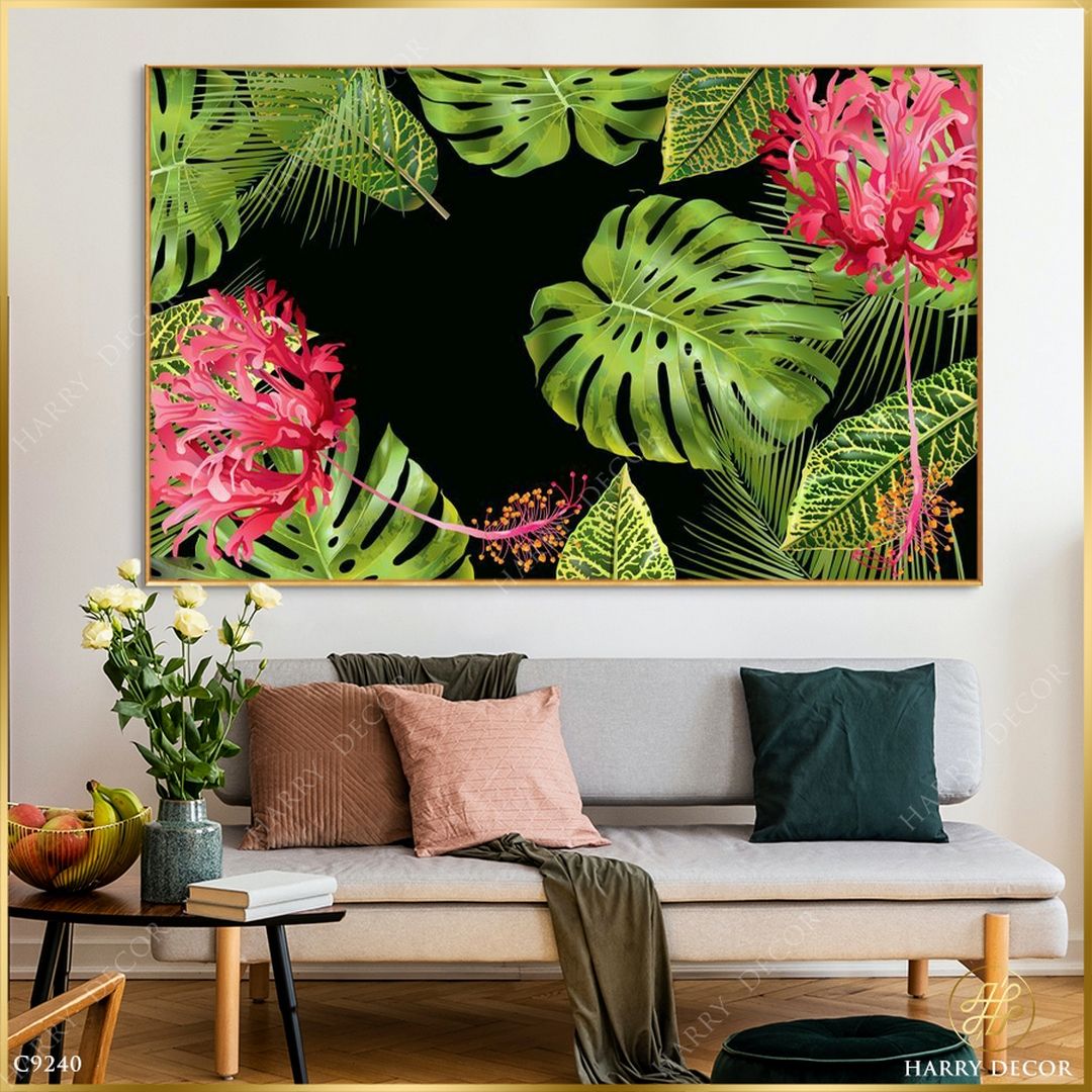  Tranh Hai Đóa Mềm Mại Hồng C9240 