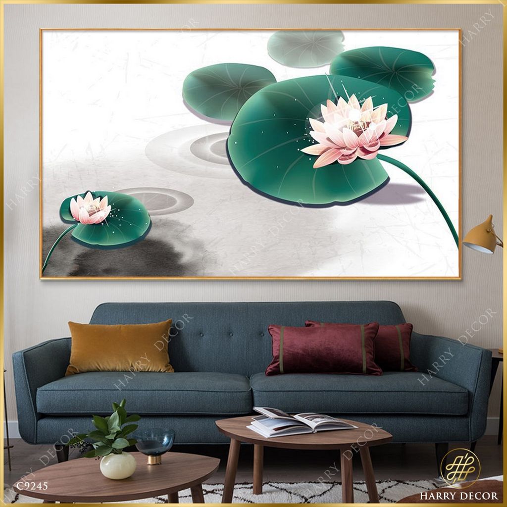  Tranh Sen Mềm Trên Lá C9245 