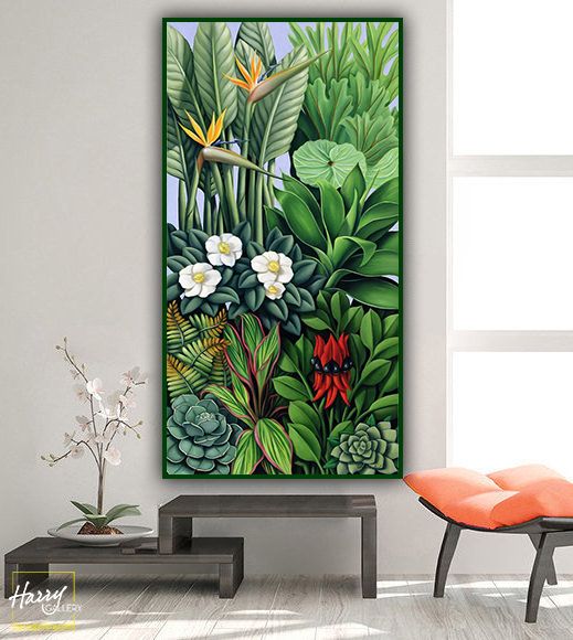  Tranh Rừng Nhiệt Đới Tươi Mát S0408 