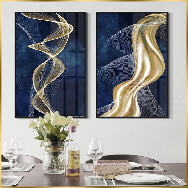  Bộ 2 Tranh Golden Lines C091 
