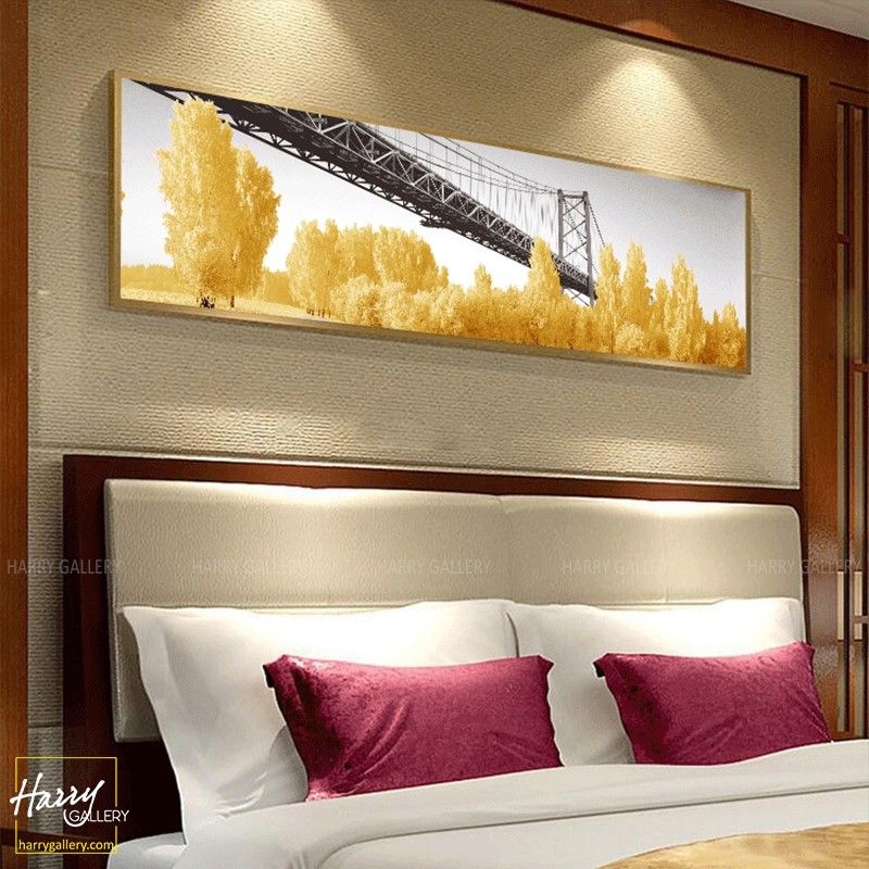  Tranh Cây Cầu Và Lá Vàng C0340 