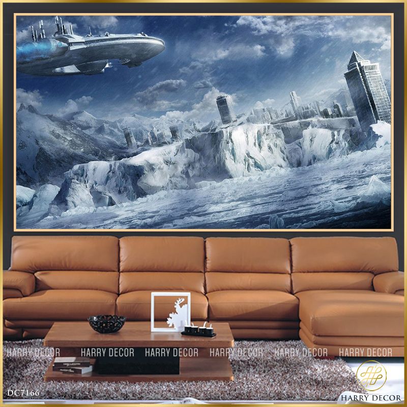  Tranh UFO Trong Bão Tố DC7166 