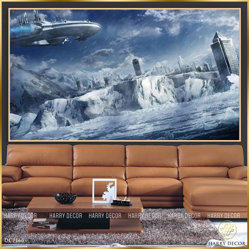  Tranh UFO Trong Bão Tố DC7166 
