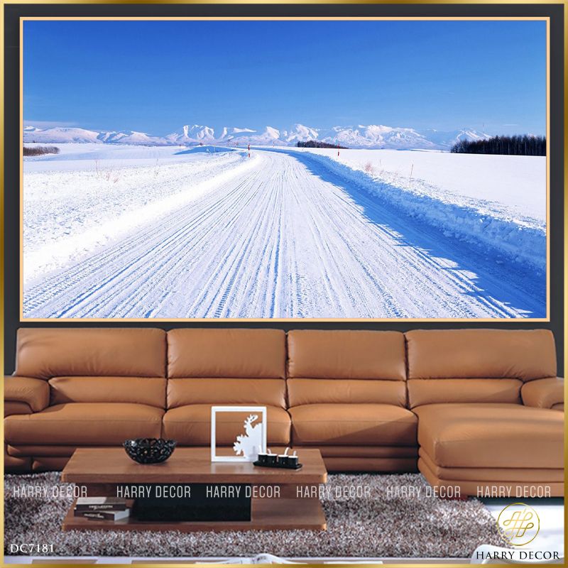  Tranh Con Đường Rợp Tuyết DC7181 