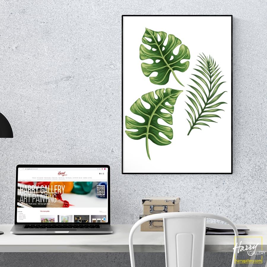  Tranh Lá Dịu Mát S0419 