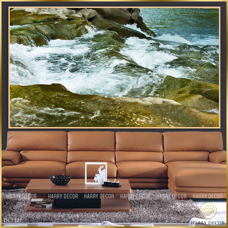  Tranh Sóng Xô Cuồng Cuộng Đá DC7327 