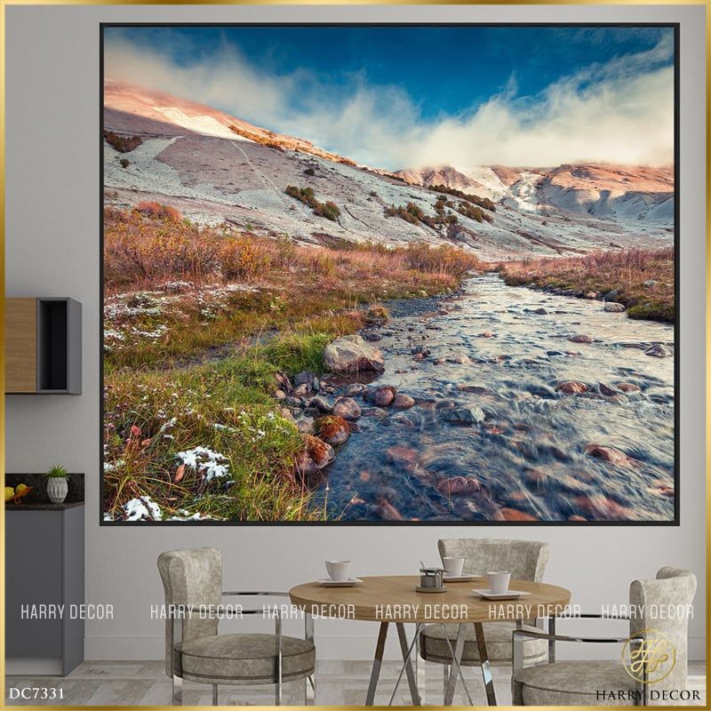  Tranh Vuông Cỏ Cháy Bên Bờ Suối DC7331 