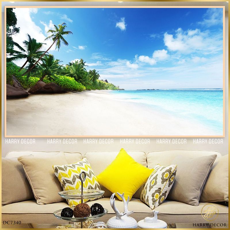  Tranh Đảo Hoang Cát Trắng DC7340 