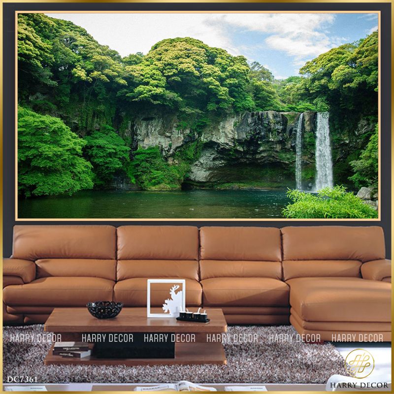  Tranh Cây Xanh Vách Đá DC7361 