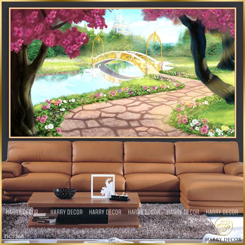  Tranh Khu Vườn Thơ Mộng DC7368 