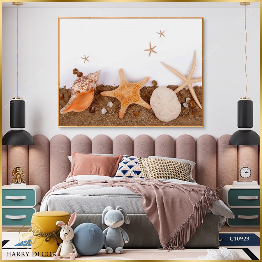  Tranh Sao Biển Lớn Nhỏ Trên Cát C10929 