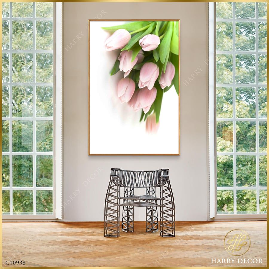  Tranh Pink Tulip Flower C10938 
