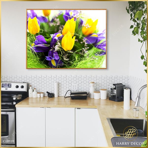  Tranh Yellow & Purple Tulip C10939 