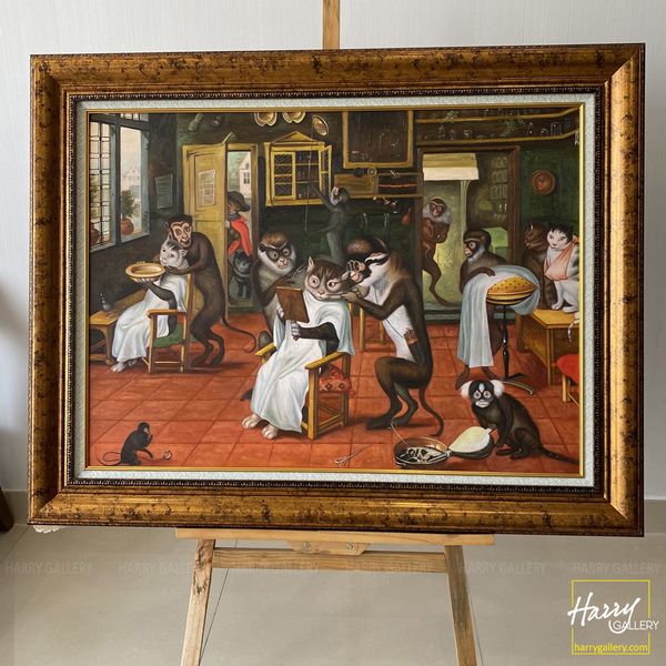  Tác phẩm kinh điển - The Baber's Shop (Abraham Teniers) S0460 