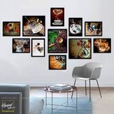  Bộ 11 Tranh Cafe Sinh Động C0521 