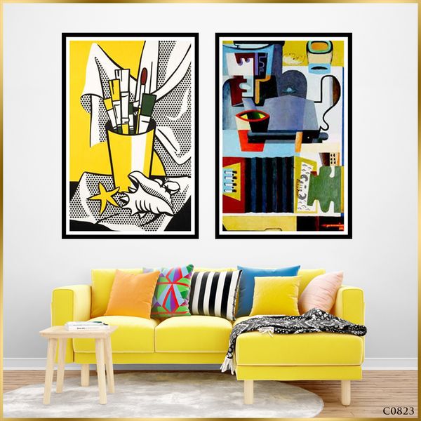  Bộ 2 Tranh Trừu Trượng Life Style C0823 
