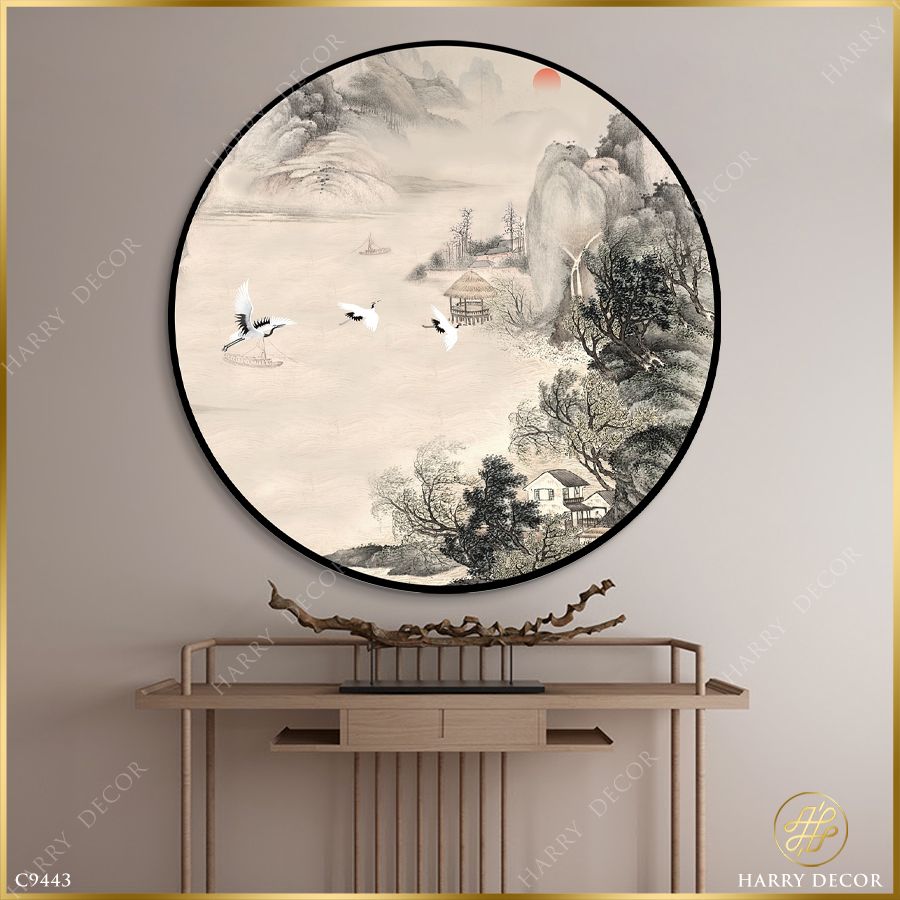  Tranh Tròn Mấy Ngàn Năm Hoàng Hạc Lại Bay Về C9443 