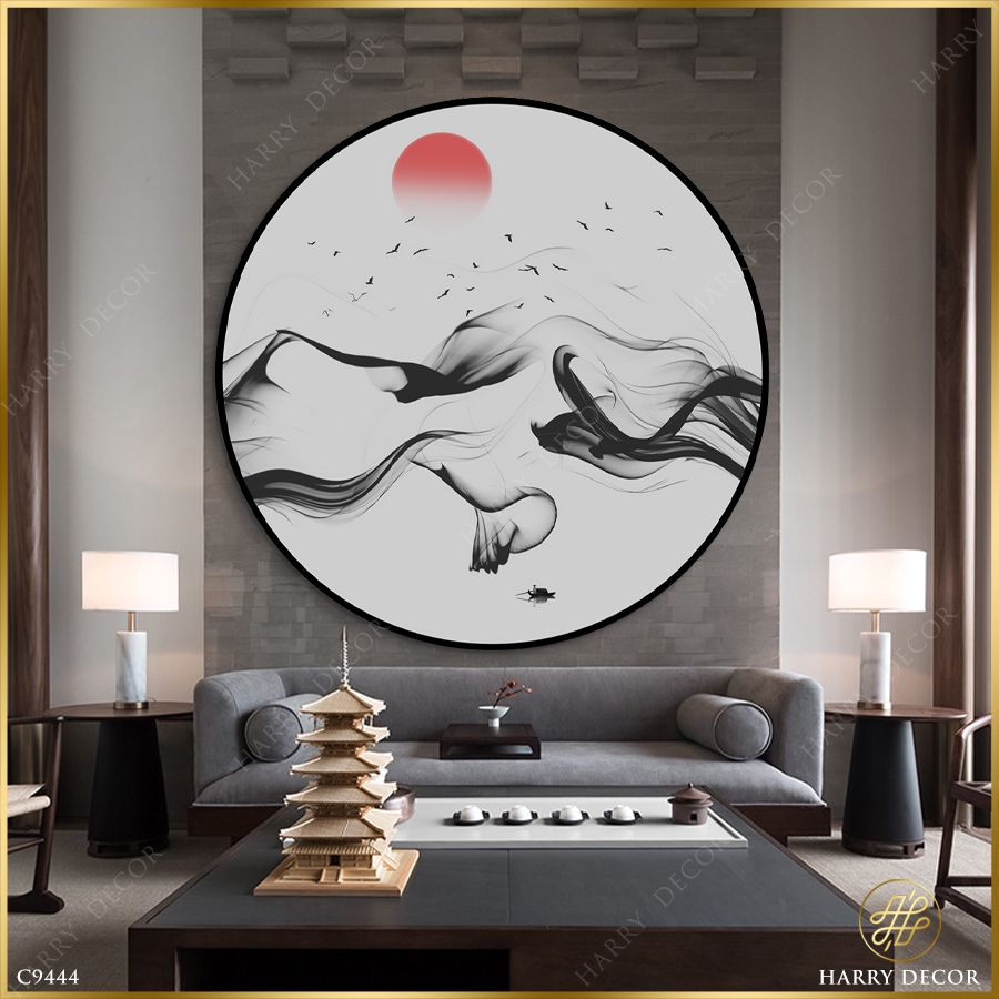  Tranh Tròn Những Làng Gió Thoảng C9444 