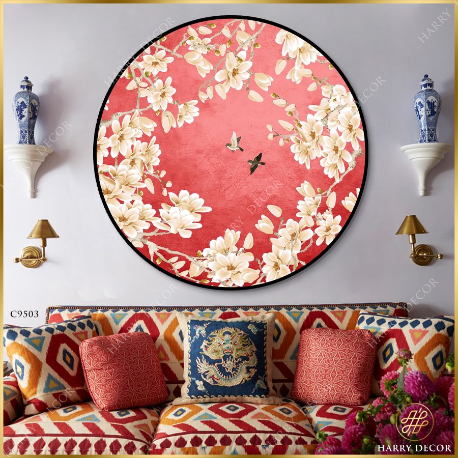  Tranh Tròn Mộc Lan Bốn Phía C9503 