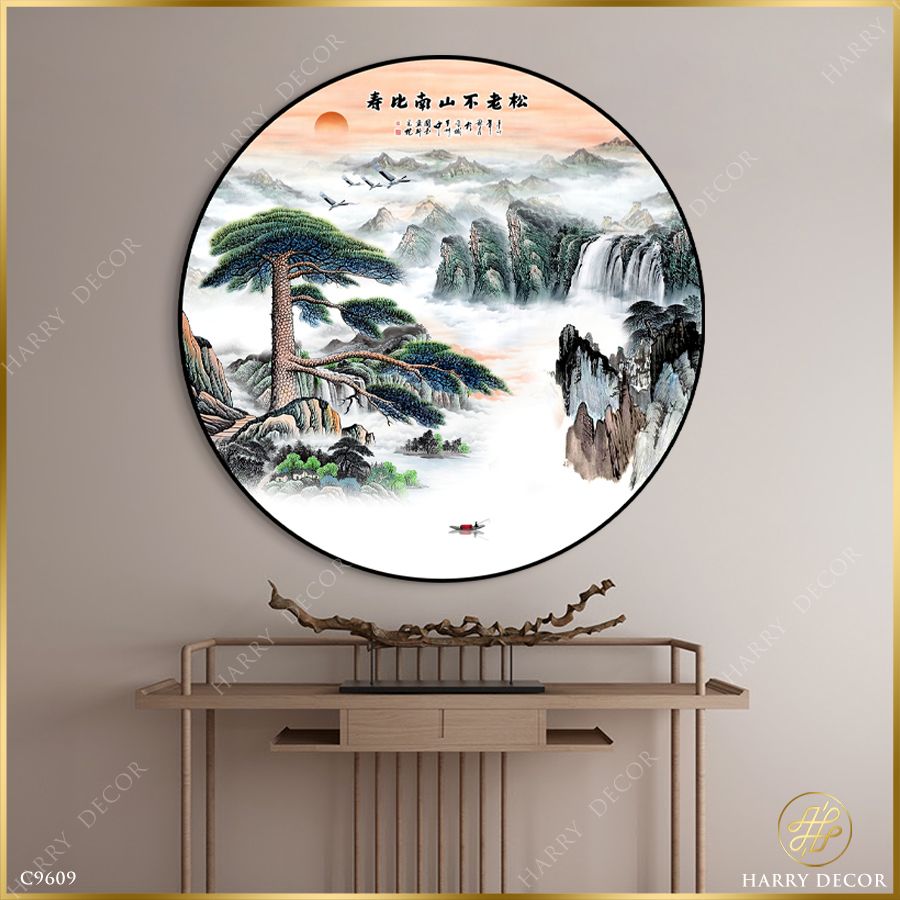 Tranh Tròn Bao La Rừng Núi Dệt Thơ 1 C9609 
