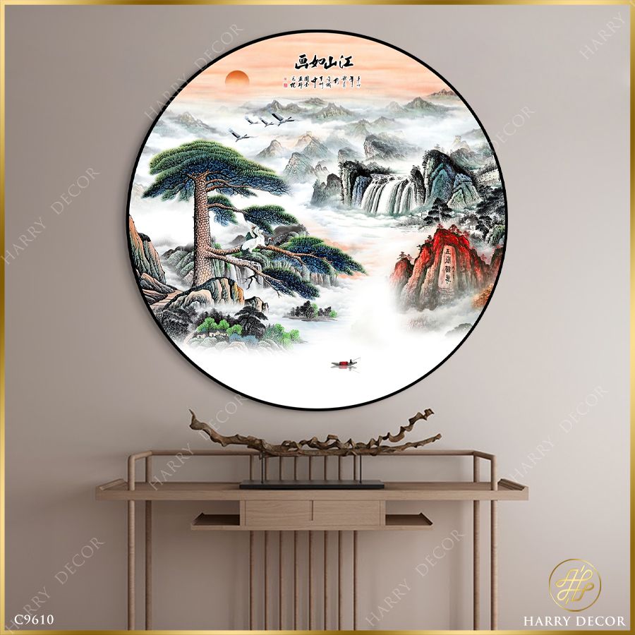  Tranh Tròn Bao La Rừng Núi Dệt Thơ 2 C9610 