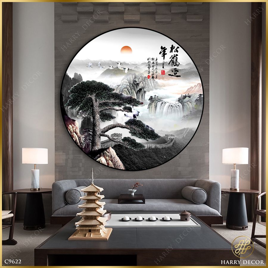  Tranh Tròn Bao La Rừng Núi Dệt Thơ 4 C9622 